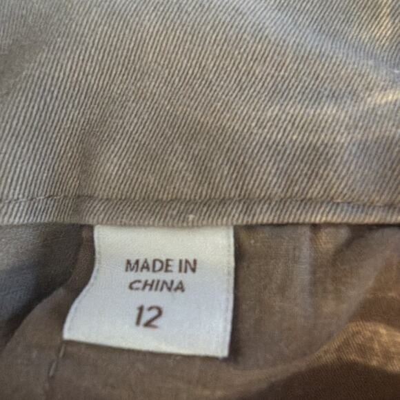 Coldwater Creek Womens natural fit Stretch Dress Pant Size 12 Beige Straight Leg - Picture 8 of 11